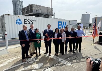 ESS and Burbank Water & Power celebrate commissioning of first iron flow battery system 