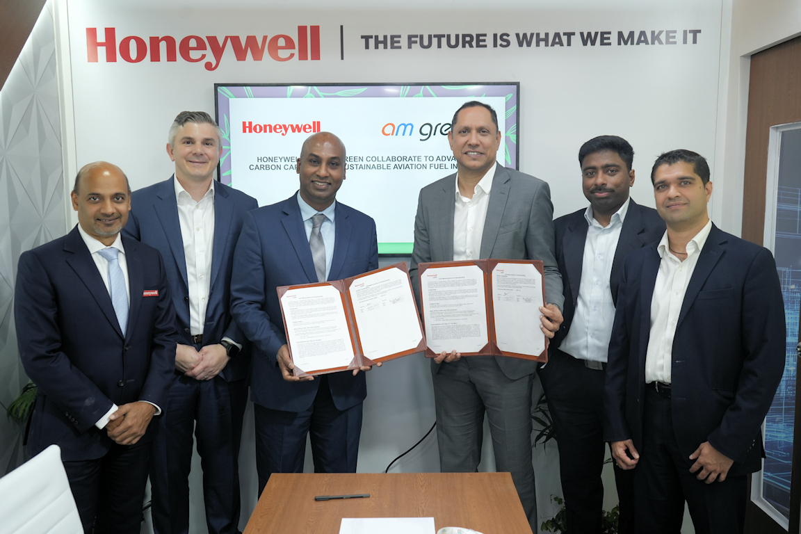 Honeywell And AM Green Collaborate To Advance Carbon Capture And SAF In India