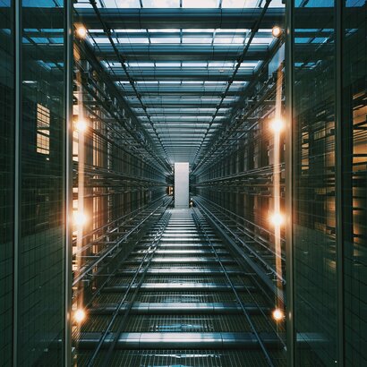 Data centre. Courtesy of Ian Battaglia/Unsplash.