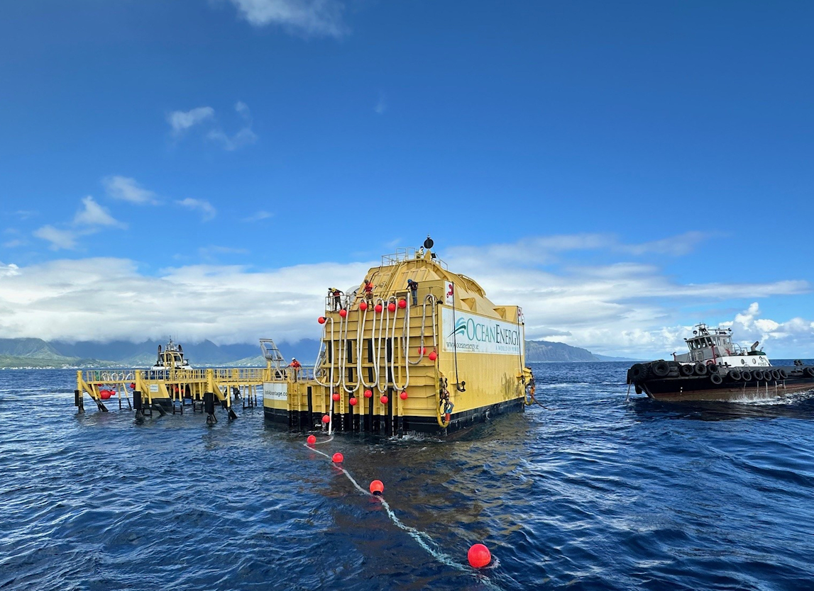 Wave Energy Pioneer Deploys First Electricity Grid-Scale Device At Navy Test Site In Hawaii