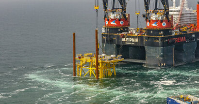 SLPE celebrates installation of Hollandse Kust (west Beta) substructure