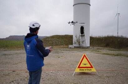 TÜV SÜD making WTG testing more efficient with Industrial Drone Inspections IDIAI 