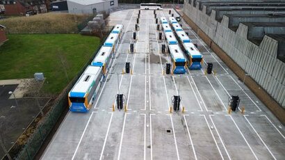 Stagecoach’s Chesterfield Bus Depot goes electric in first of four sites to be electrified by VEV