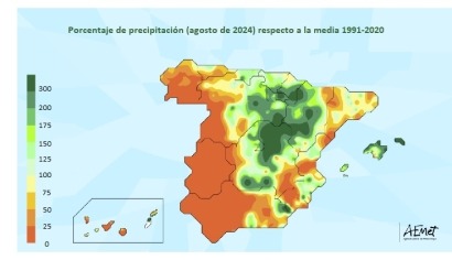  Agosto del 24, el más cálido de toda la serie histórica 