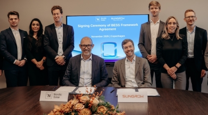 Firma acuerdo marco de colaboración Sungrow - Nordic Solar para la implementación de soluciones de almacenamiento de electricidad en baterías en parques solares fotovoltaicos de Lituania