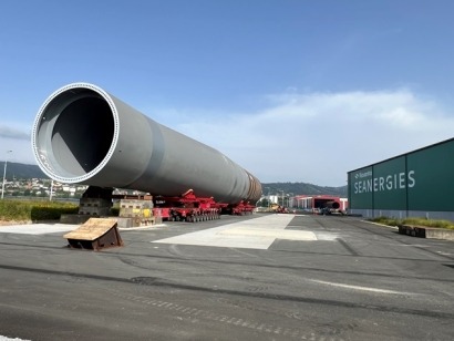 Navantia Seaenergies y Windar Renovables completan el primer monopilote para el parque eólico marino East Anglia 3