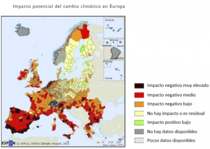 Impacto potencial del cambio climático "muy negativo" en más de 3.000 kilómetros de la costa mediterránea española