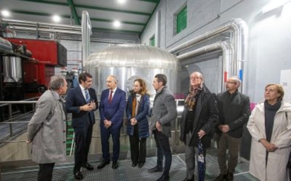 El campus de La Yutera de la Universidad de Valladolid ya se beneficia de la red de calor con biomasa forestal