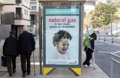 Ecologistas de toda Europa denuncian las “campañas de desinformación” con las que compañías como Iberdrola, Repsol y Naturgy venden gas natural