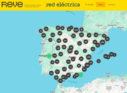 España ya tiene un mapa de puntos de recarga con información en tiempo real