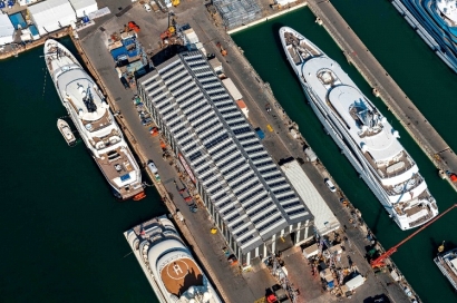 El astillero de súper yates MB92 estrena instalación de autoconsumo de 124 kilovatios