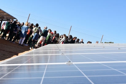 Las instalaciones de autoconsumo de la comunidad de regantes de Palos de la Frontera, a punto de rebasar el megavatio de potencia