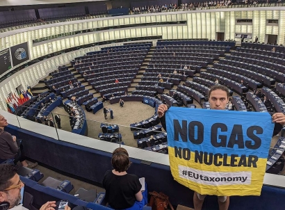 Greenpeace estudia llevar al Tribunal de Justicia de las Comunidades Europeas la catalogación de gas y nuclear como inversiones sostenibles