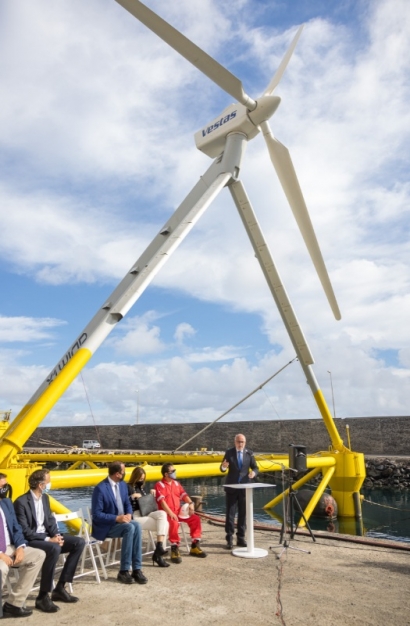 La española X1Wind presenta su nuevo prototipo de aerogenerador flotante 