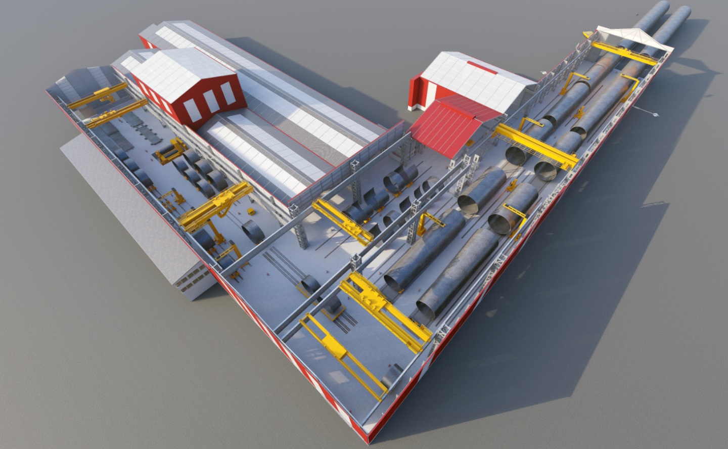 Navantia Galicia fabricará los megapilotes que sostendrán los 21 aerogeneradores del parque marino alemán Windanker