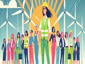 Las mujeres ocupan solo el 18,2% de los empleos en la transición energética