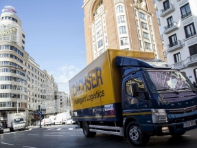 La compañía de transportes Dachser introduce en Madrid el primer Mercedes híbrido de 7,5 toneladas