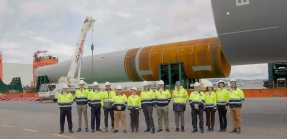 Haizea engrega a Iberdrola los últimos megapilares del parque eólico marino East Anglia