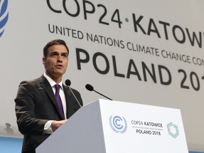 Sánchez asegura en la Cumbre de Katowice que impulsará "una transición ecológica justa" en las cuencas mineras