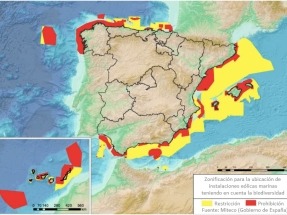  Estas son las áreas marinas donde no se pueden instalar aerogeneradores 