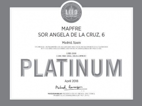Mapfre consigue el certificado de sostenibilidad LEED Platino para uno de sus edificios de oficinas