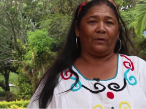 Mujeres Wayuu miran a Endesa