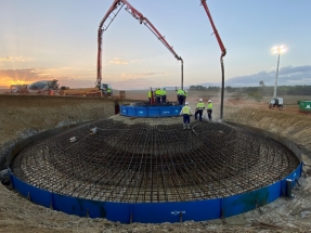 RWE emplea en Soria una solución de cimentación de aerogeneradores "innovadora" que reduce el consumo de hormigón y acero