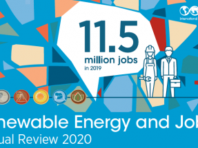 11,5 millones de personas en el mundo ya trabajan en el sector de la energía renovable