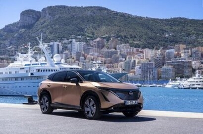 All-electric Nissan Ariya takes to the famous Monaco street circuit for its public driving debut