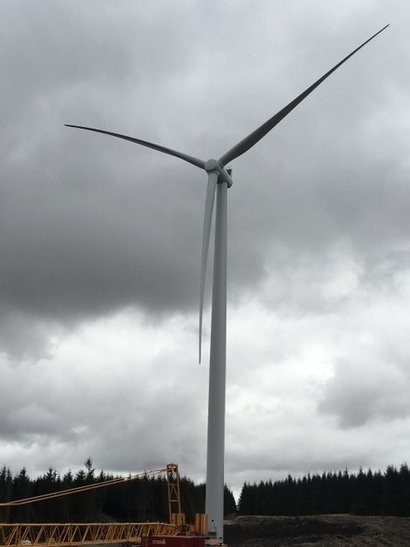 Vattenfall installs first turbine at Wales’ largest wind farm