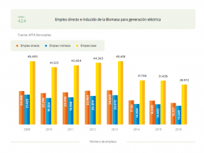 La biomasa se estanca en empleos y aportación al PIB