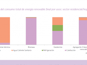 El 91% de la energía renovable que se consume en los hogares procede de la biomasa