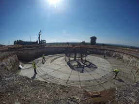 Avanzan las obras del primer aerogenerador comunitario de España