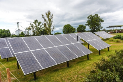 El único tambo certificado para exportar leche a la Unión Europea inaugura un sistema fotovoltaico