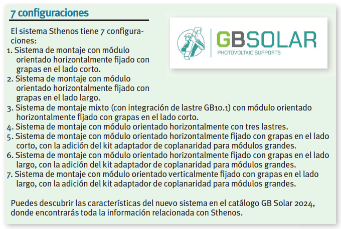 GB Solar. Sthenos Configuraciones