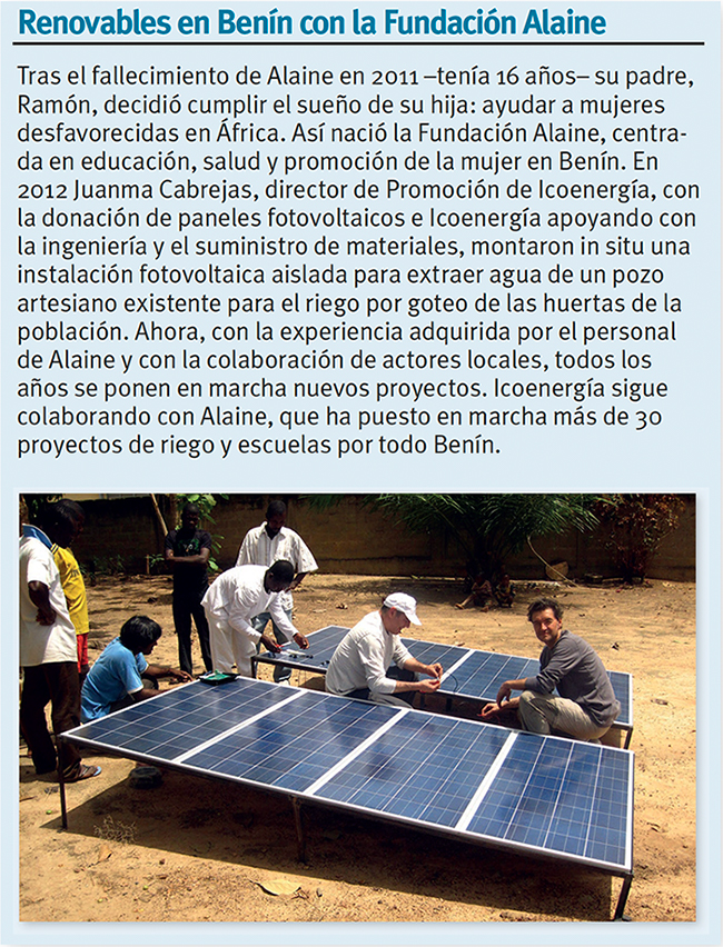 Icoenergía. Recuadro Fundación Alaine
