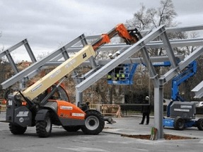 A punto de abrir la electrolinera solar de La Granja, en Segovia
