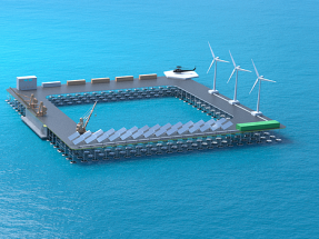 Olas, viento y fotovoltaica, todo a una en una pionera plataforma híbrida oceánica flotante