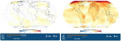 NASA: Una animación muestra cómo se ha ido calentando el mundo desde 1880