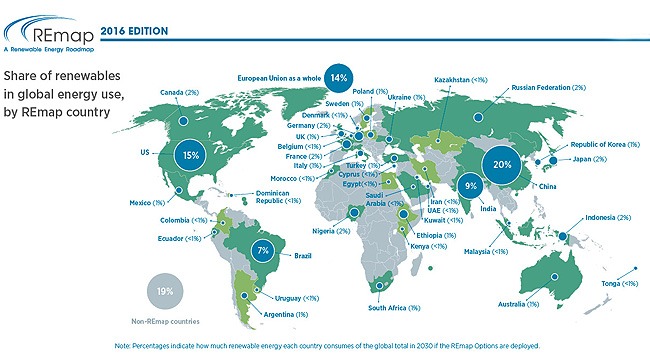 Irena Remap 2016 mapa