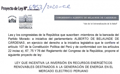 Diputados oficialistas presentan un proyecto de ley para incentivar las  energías renovables