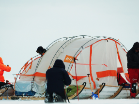 Los expedicionarios del Trineo de Viento ya están en el hielo de la Antártida 