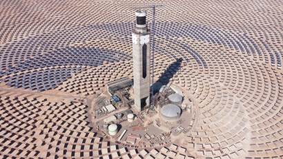La planta termosolar Cerro Dominador completa la provisión de sales fundidas